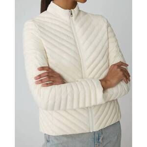 NEW SOIA&KYO marion packable down jacket in powder
